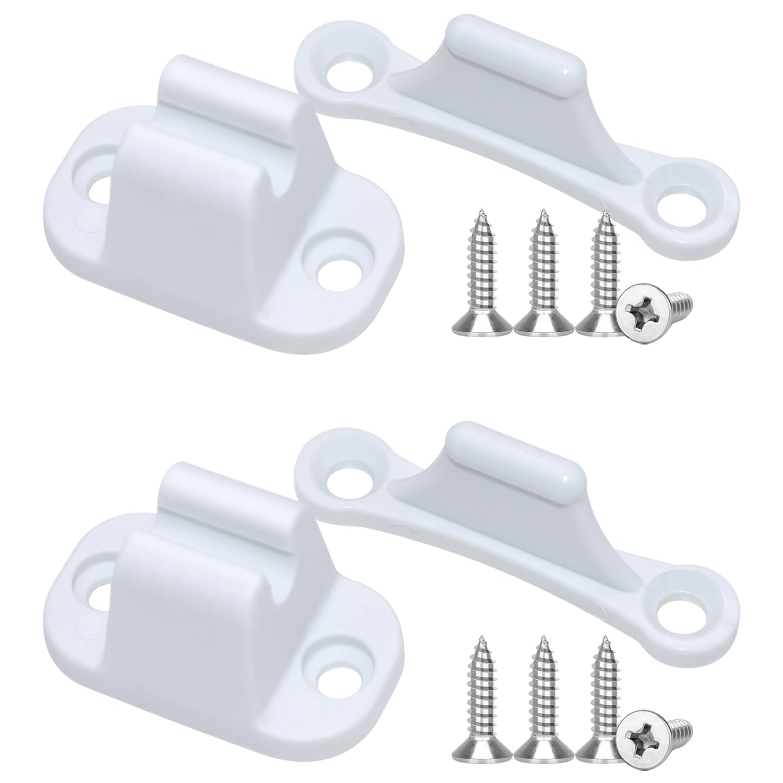 Lot De 2 Butées Pour Volet En Plastique Noir Longueur 40 Mm | Leroy Merlin