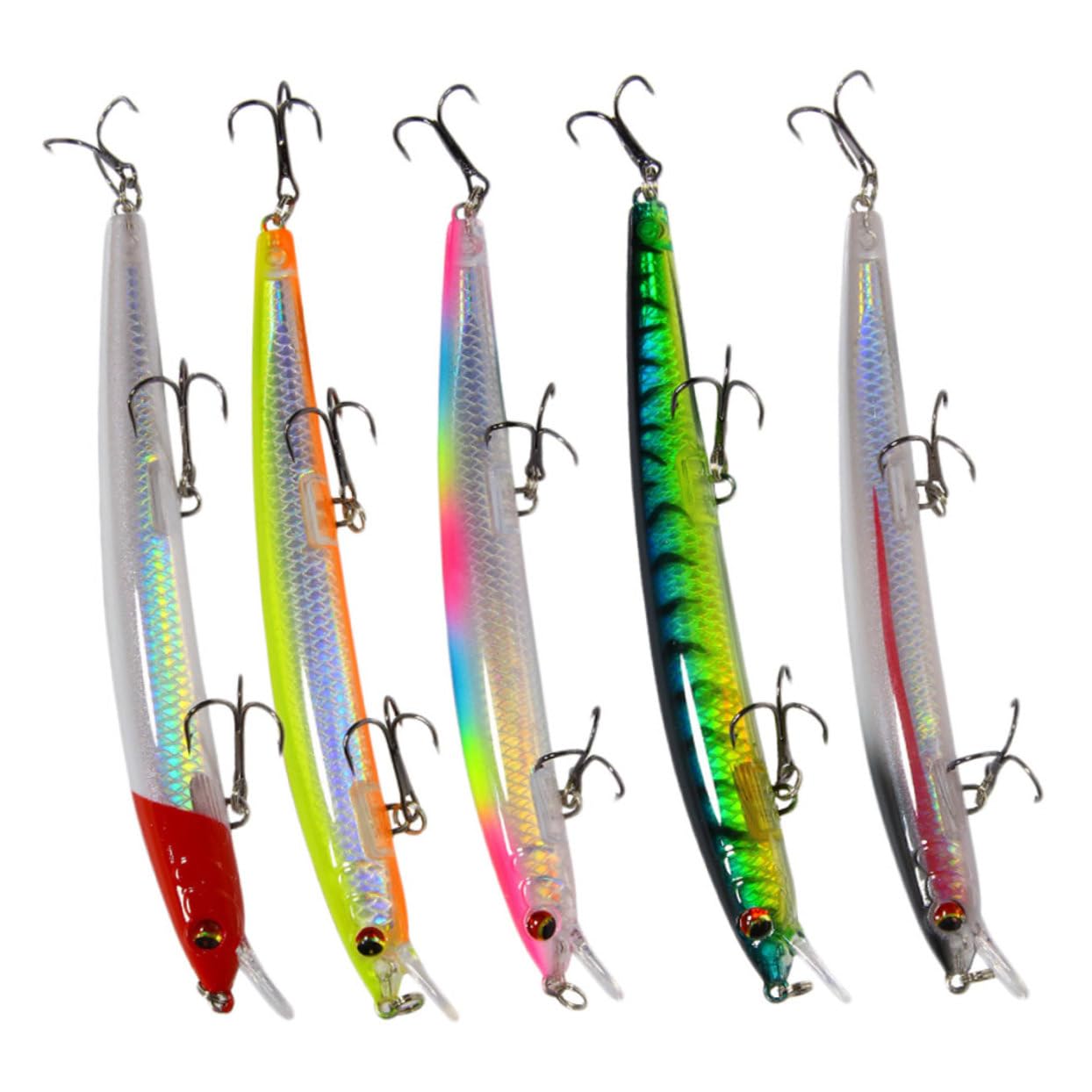 Kisangel 15 Pièces appâts de Poisson hameçon swimbait appâts de pêche Accessoires de pêche leurres de pêche engins de pêche leurre appât