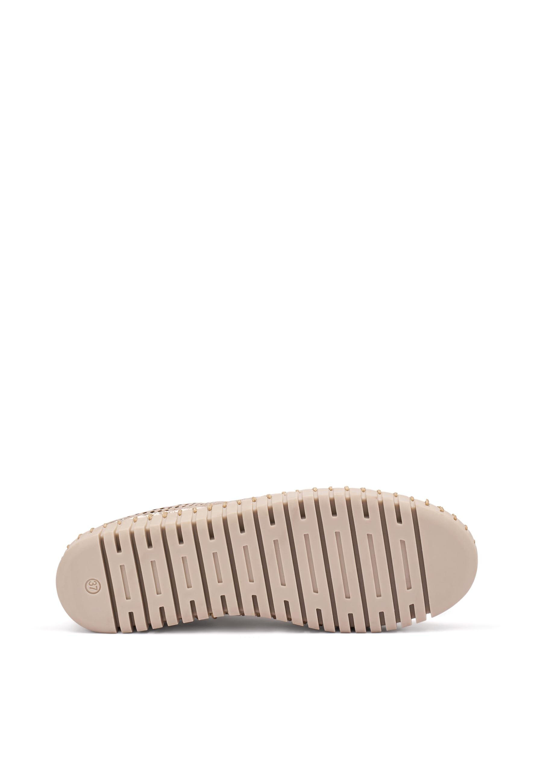 Frau - Ballerina in Pelle Laminata laserata