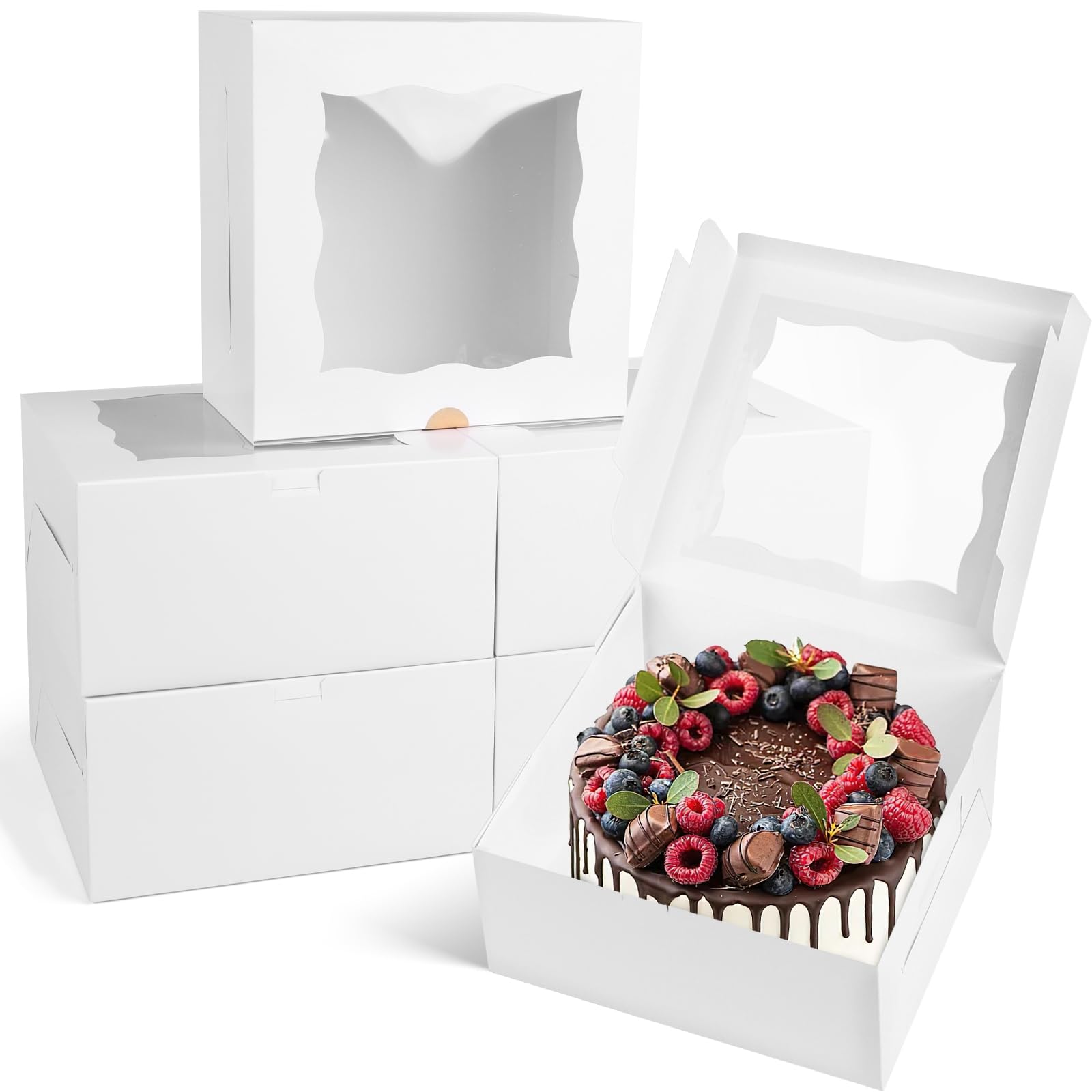 Snapklik.com : JOHOUSE 15PCS Cake Boxes, Bakery Box