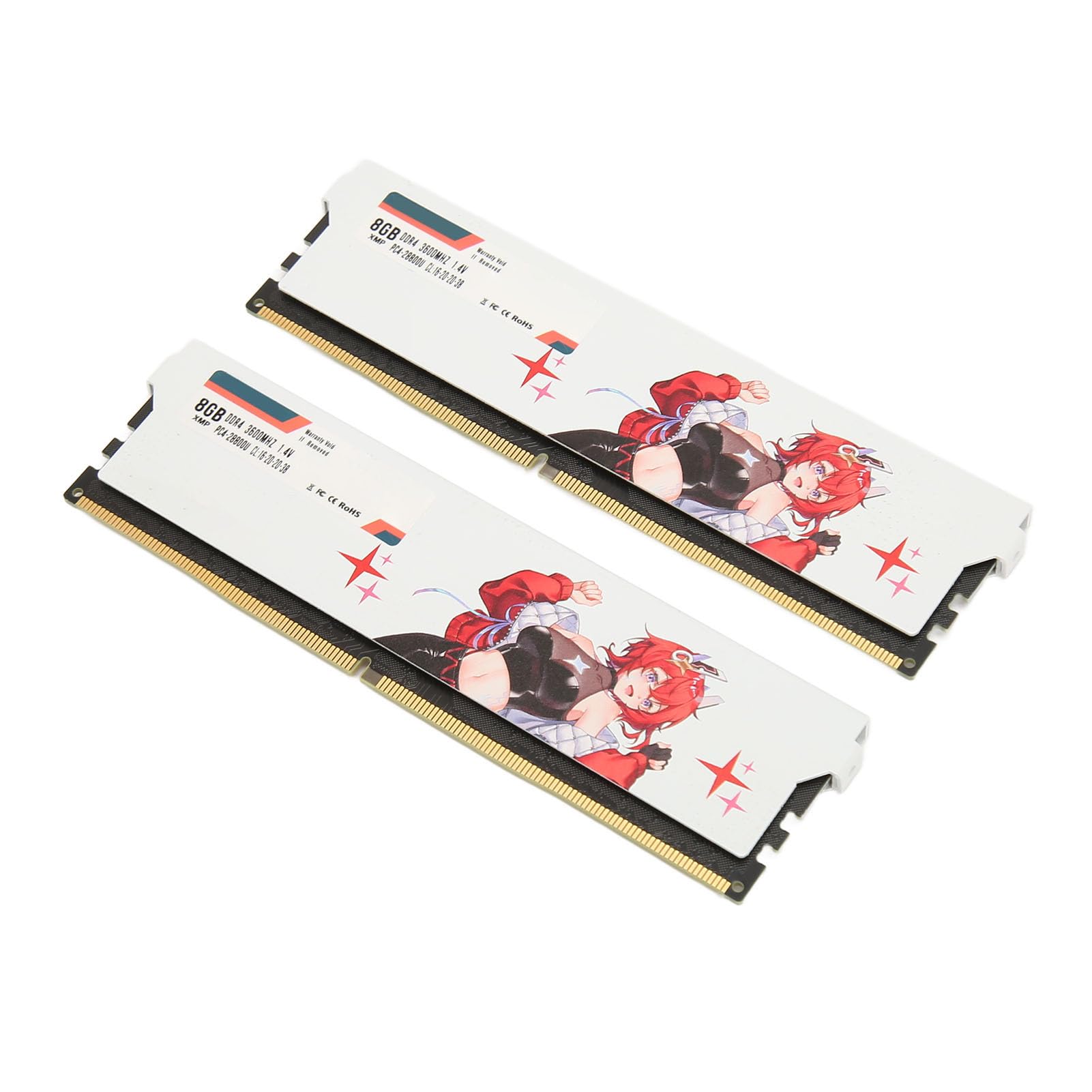 Cosiki DDR4 RAM Stabilna wydajność Moduł Pamięci o Bardzo Niskim Taktowaniu do Komputerów Stacjonarnych do Gier - 2 X pamięć RAM DDR4 Komputerów Stacjonarnych (16 GB (2x8 GB))