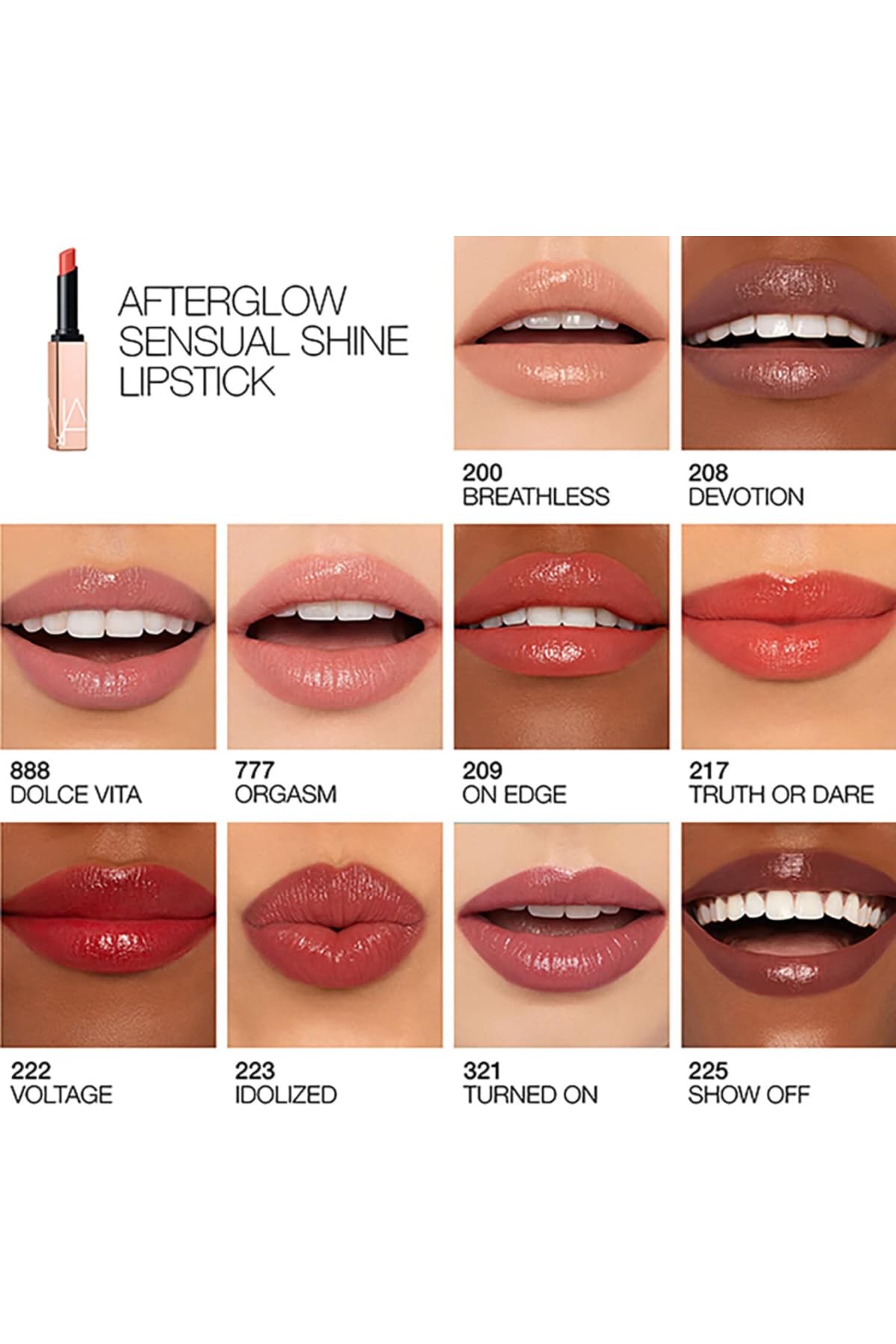 Nars Afterglow Sensual Shine Lipstick Ruj