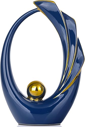 Decoración azul marino, decoración azul, acento azul para decoración del hogar, decoración moderna de mediados de siglo, decoración azul y dorada,