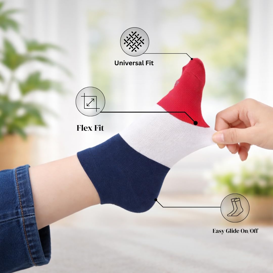 Mojaah Essentials Sneaker Socks for Men & Women | Cotton Low Cut No Show Socks | Breathable, Sweat Absorbent & Stretchable | Multicolor Striped Casual, Gym & Running Socks (Pack of 5) 1