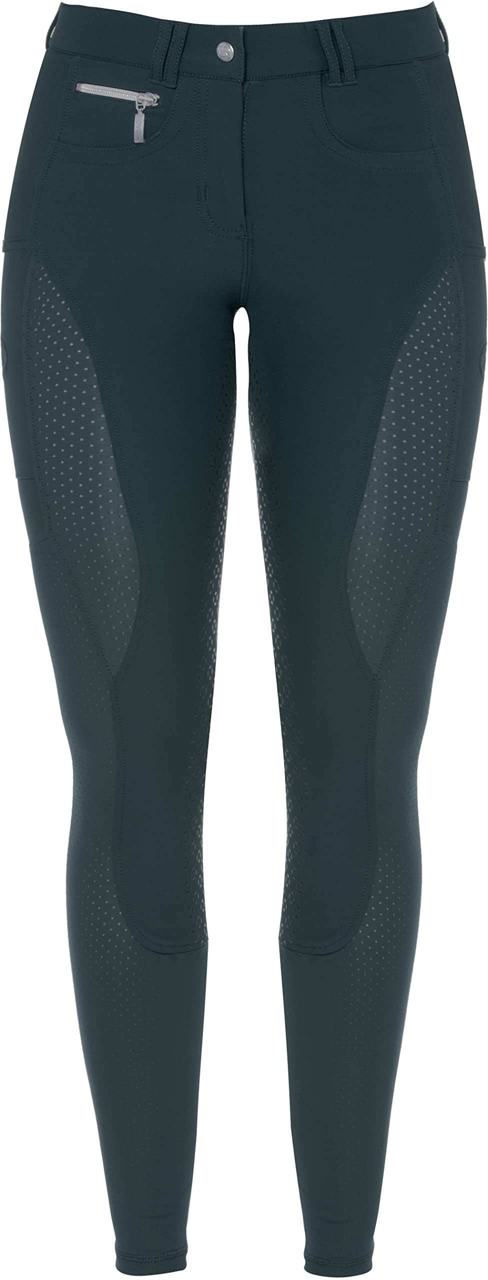 RIDERS CHOICE Pantalon d'équitation en silicone pour femme avec poche pour téléphone portable