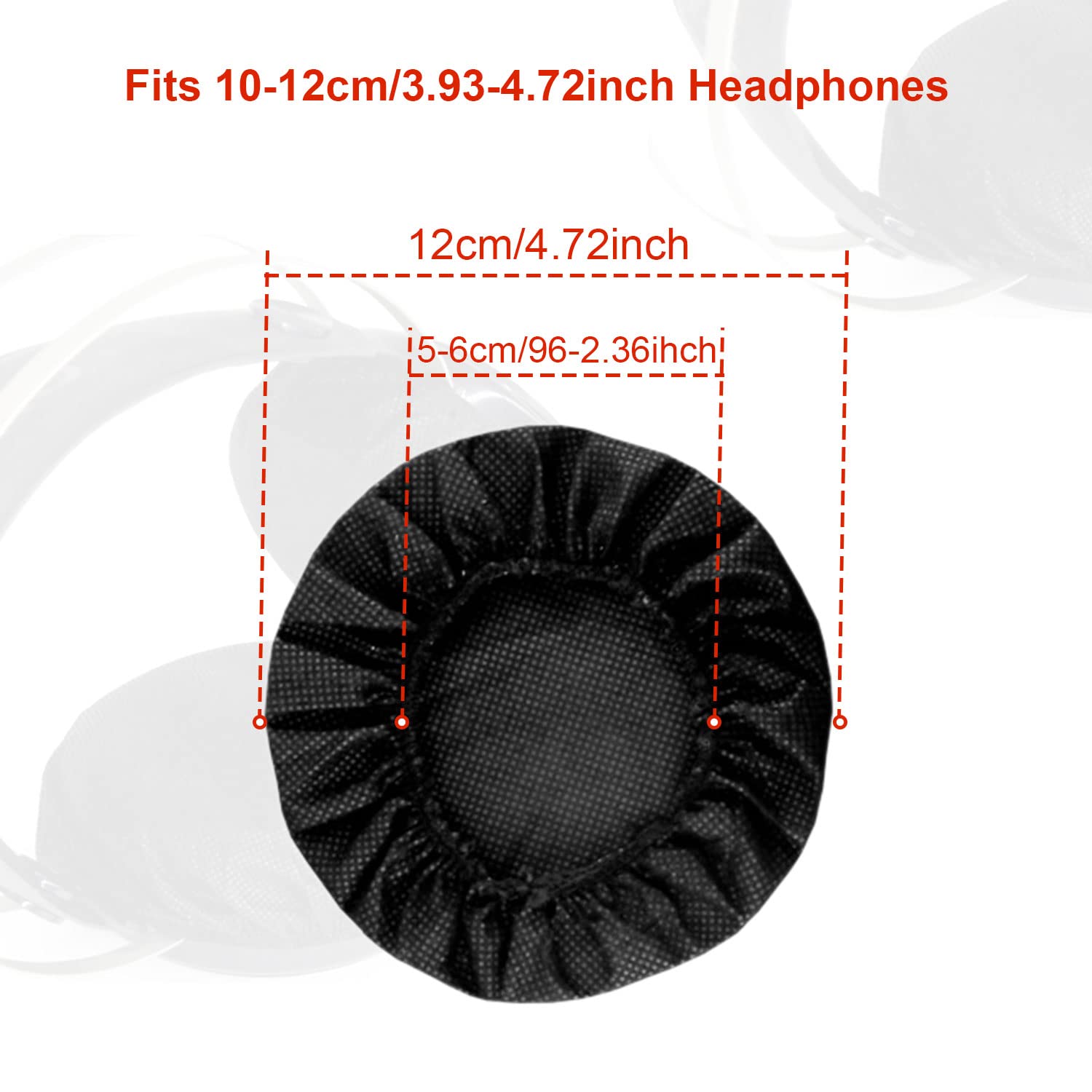 200 Pièces Couvre-Oreille De Casque Hygiénique Couvre-Oreillettes Jetables Non-Tissés Couvre