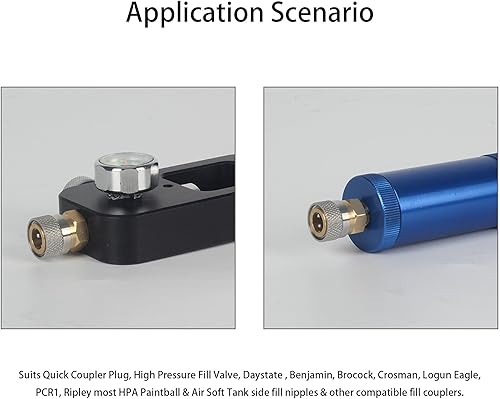 Miniatura 4 de Adaptador universal de enchufe de desconexión rápida de rosca macho BSPP de 18 pulgadas, hembra de desconexión rápida a 18 pulgadas BSPP macho, 5000