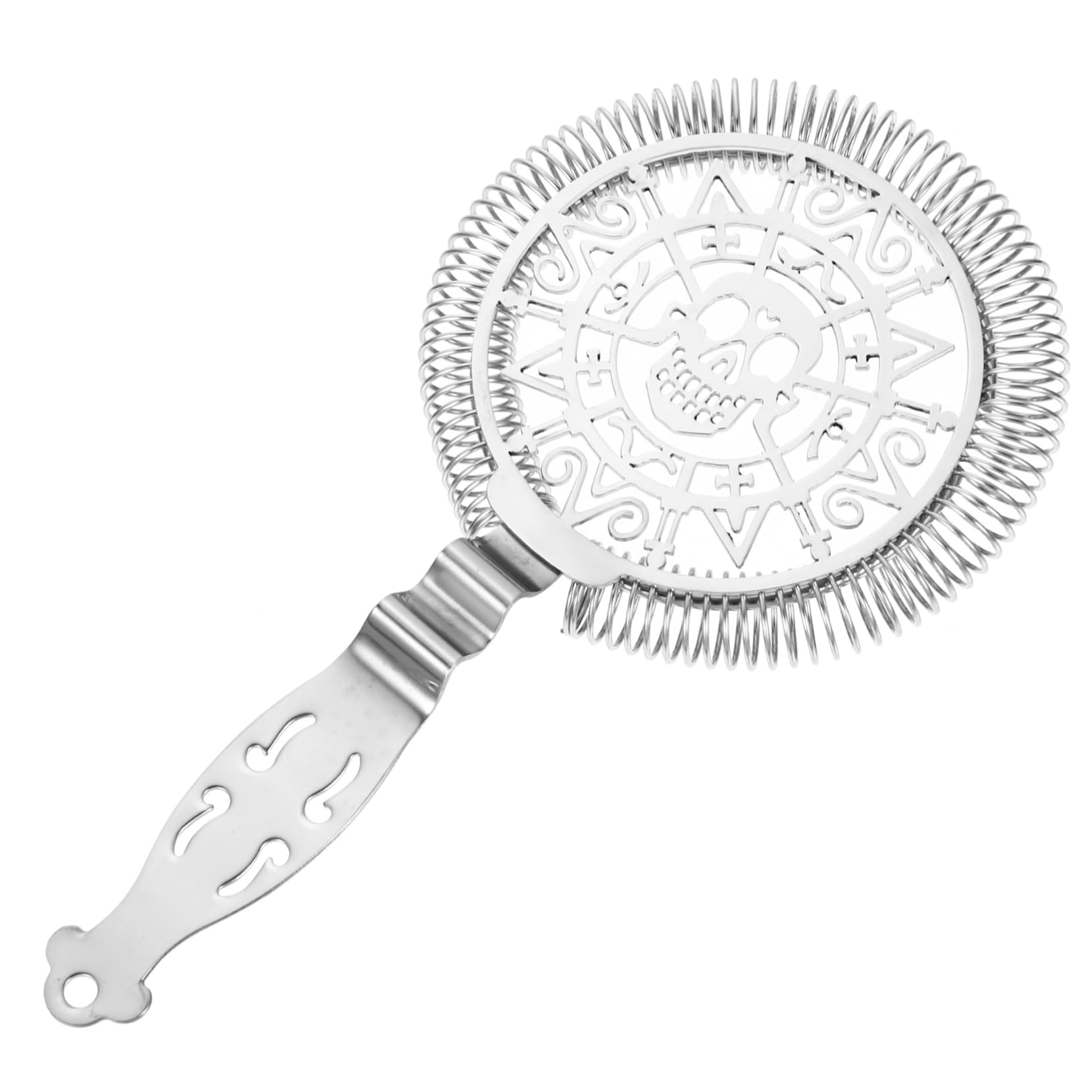 Ciieeo 1Pc Stainless Steel Cocktail Strainer Professional Tool for Ice Filtering and Fruit Tea Preparation Barware with Mirror Polishing Easy to Clean