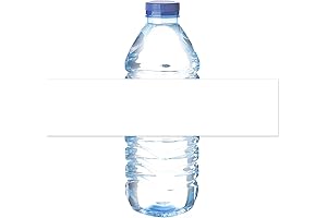Mr-Label 8.11 x 2 Waterproof Matte White Water Bottle Labels – for...
