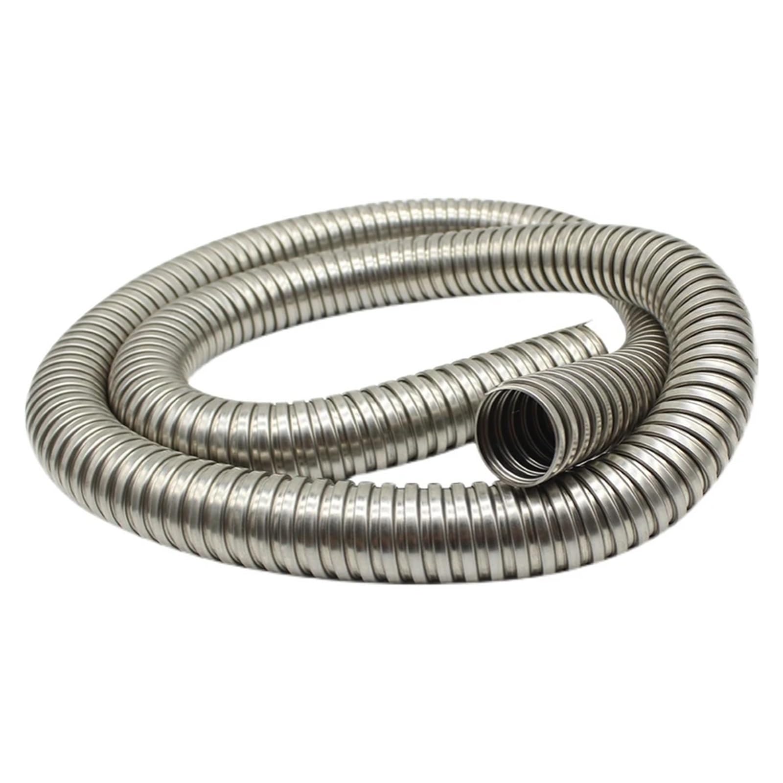 Manguera flexible de acero inoxidable con rosca metálica de 1 metro y 4-100 mm de diámetro interior, protección de manguito blando, accesorios de repuesto(Inner diameter 51mm)