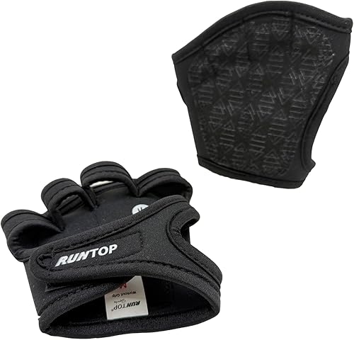 Miniatura 3 de RUNTOP Guantes de entrenamiento para fitness, entrenamiento cruzado, WODS, gimnasio, yoga, ejercicio, almohadillas de agarre para levantamiento de