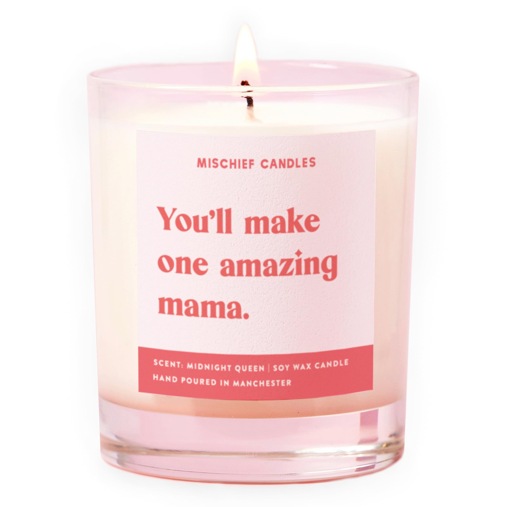 Mum to Be Gift Funny Baby Gift Candle One Amazing Mama - Scent: Midnight Queen
