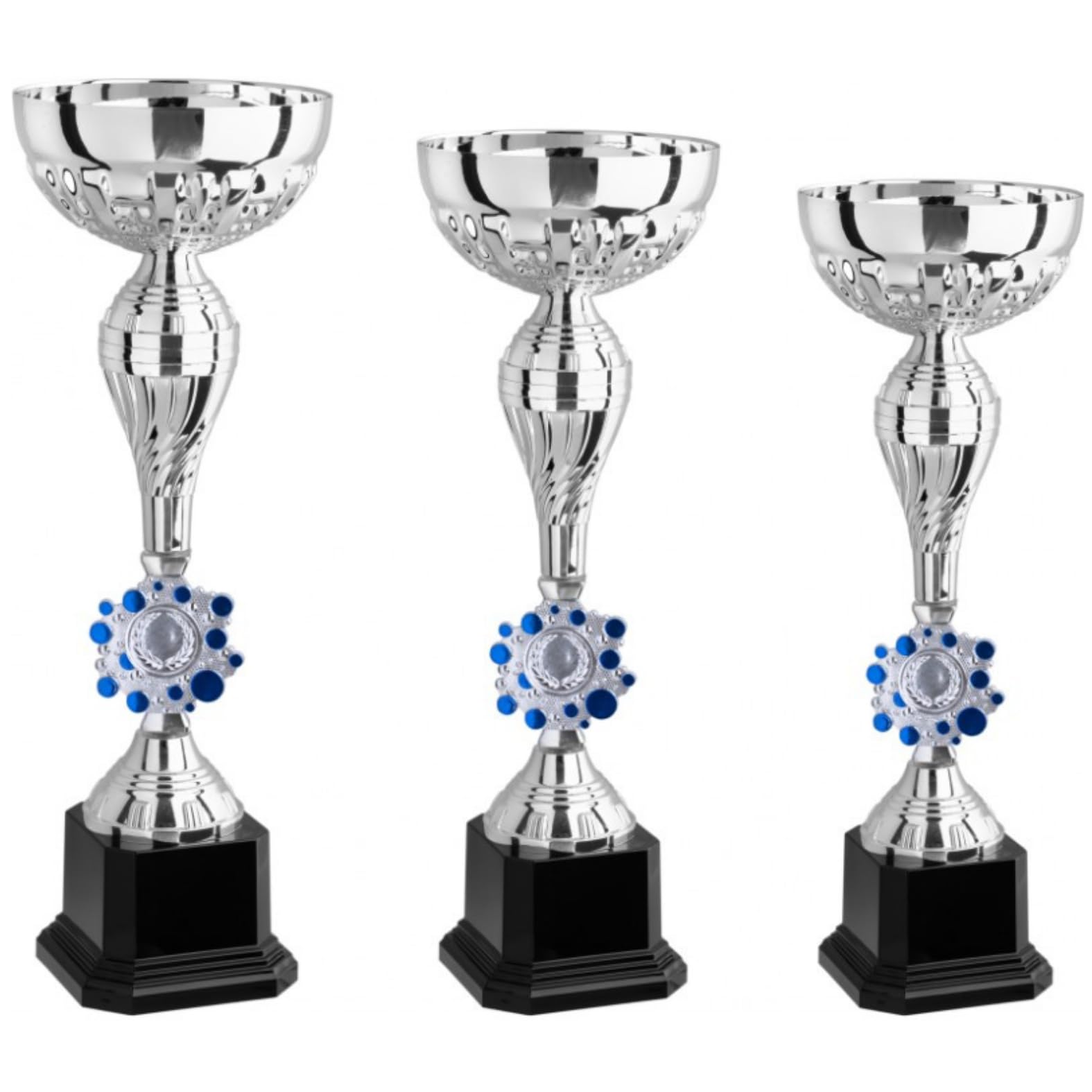 Coppa Trofeo Personalizzabile 38, 35, 31 cm Singolo o Tris per Tutti Gli Sport, Calcio, Calcettto, Tennis, Basket, Padel, Fantacalcio, Concorsi, Premiazioni cod 12.291