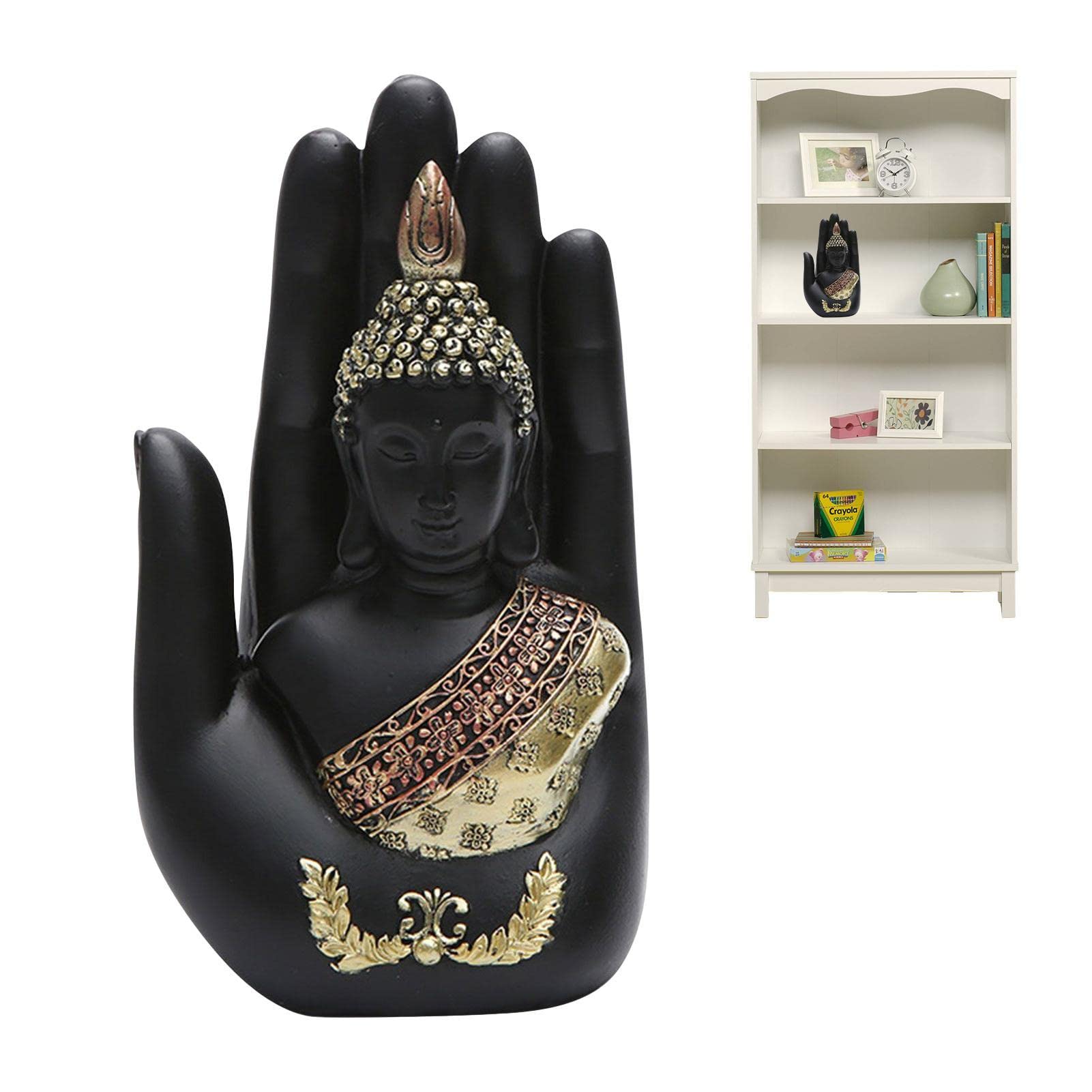 Amazon｜黒い仏像 | タイの小さな仏像の骨董品,仏陀の装飾仏ヤシの精神