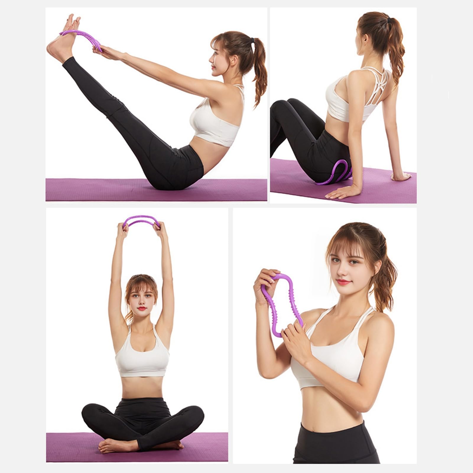 Amazon.com: BENBOR 2PCS Yoga Ring Pilates Ring,Plastic Portable
