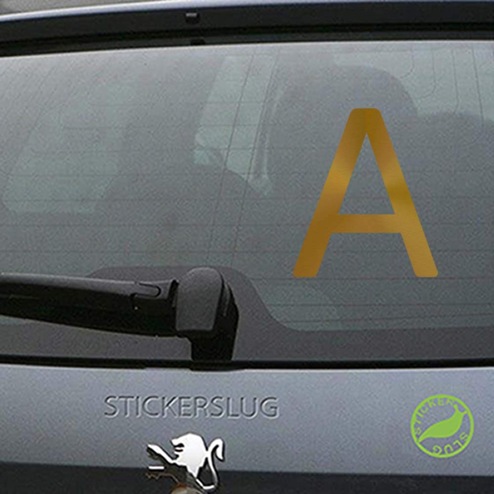 Amazon 文字a フォント35 デカールステッカー 車 トラック 窓ガラス用 自動車バンパー B151 8 Inch Reversed ad D Gls 151 Copp Rev 8in ステッカー デカール 車 バイク