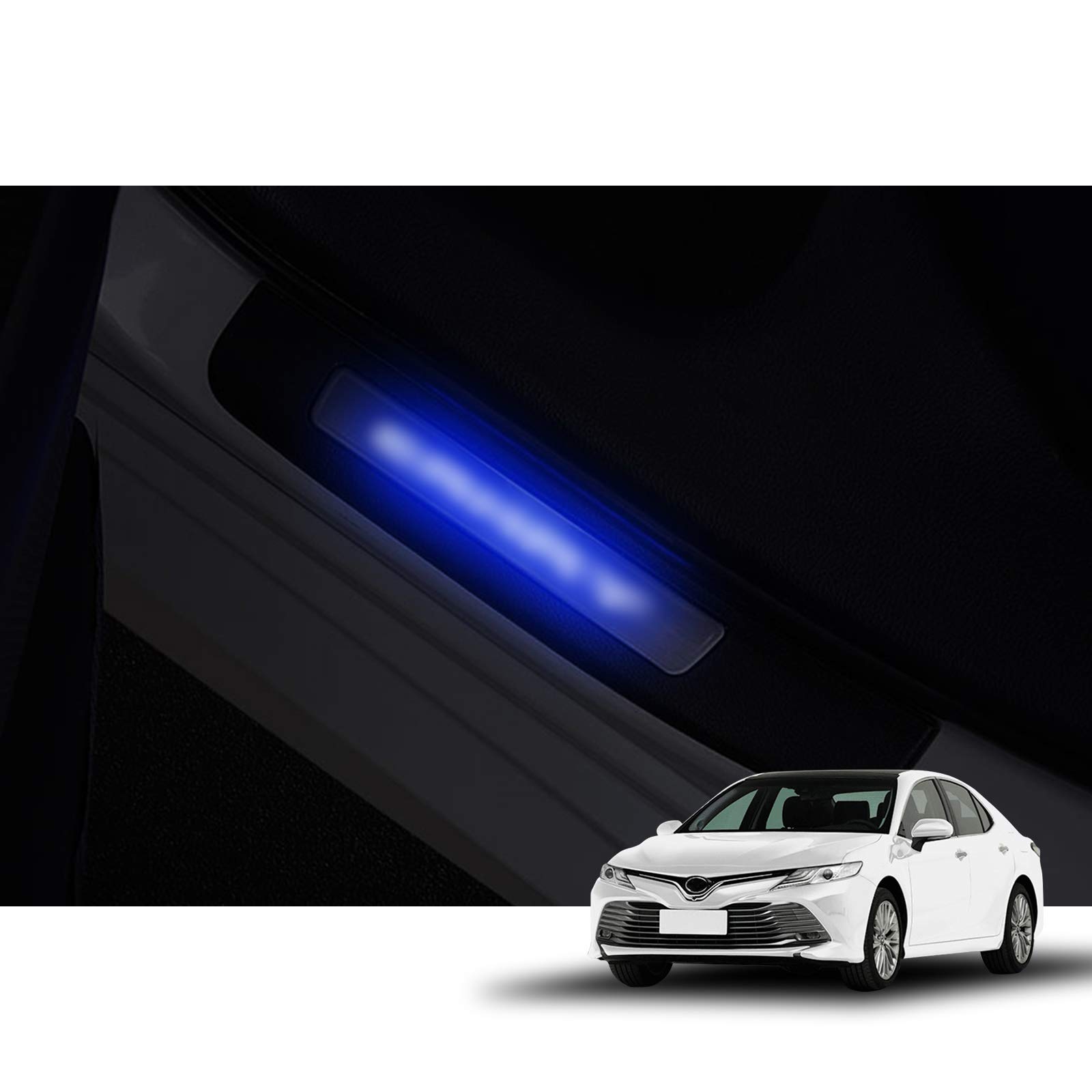 Amazon | MFC PRO 耐久 CAMRY(2018-2024) 青光 LED 歓迎ペタル ドア