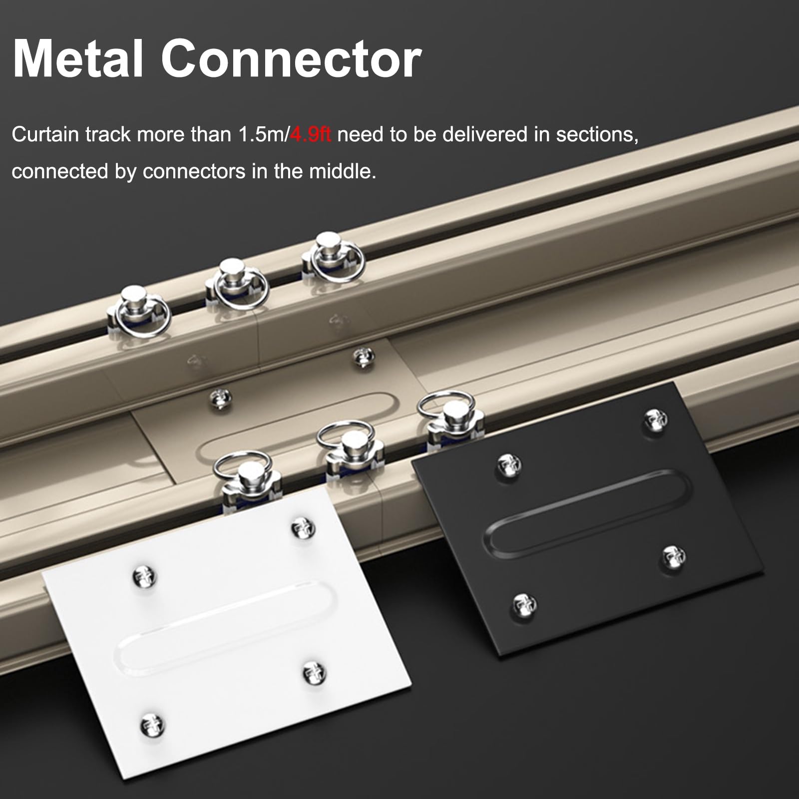 天井取り付けダブルカーテンレール、家庭/オフィス/幼稚園用