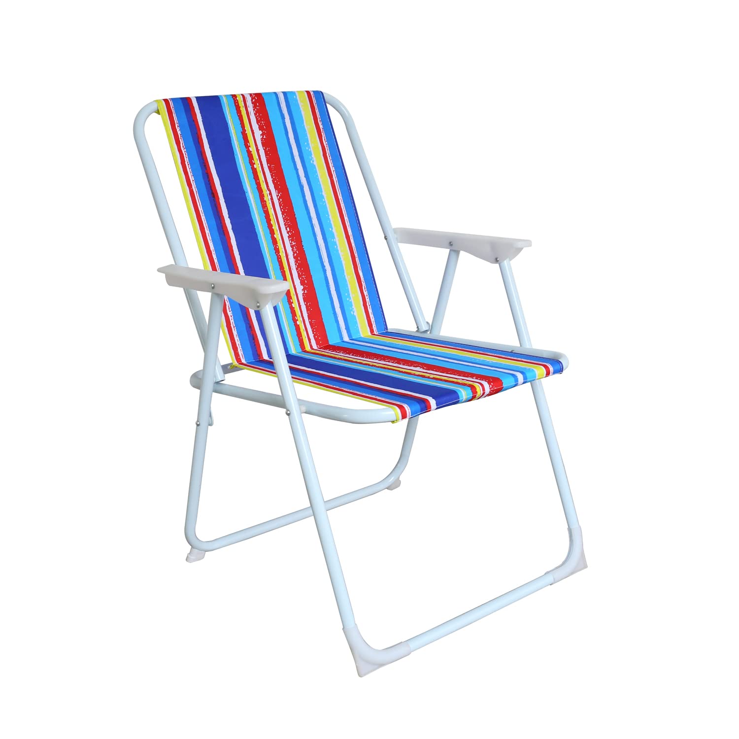 Produktbild von Regenbogen Campingstuhl - Klappbarer Faltstuhl Für Garten, Strand & Angeln