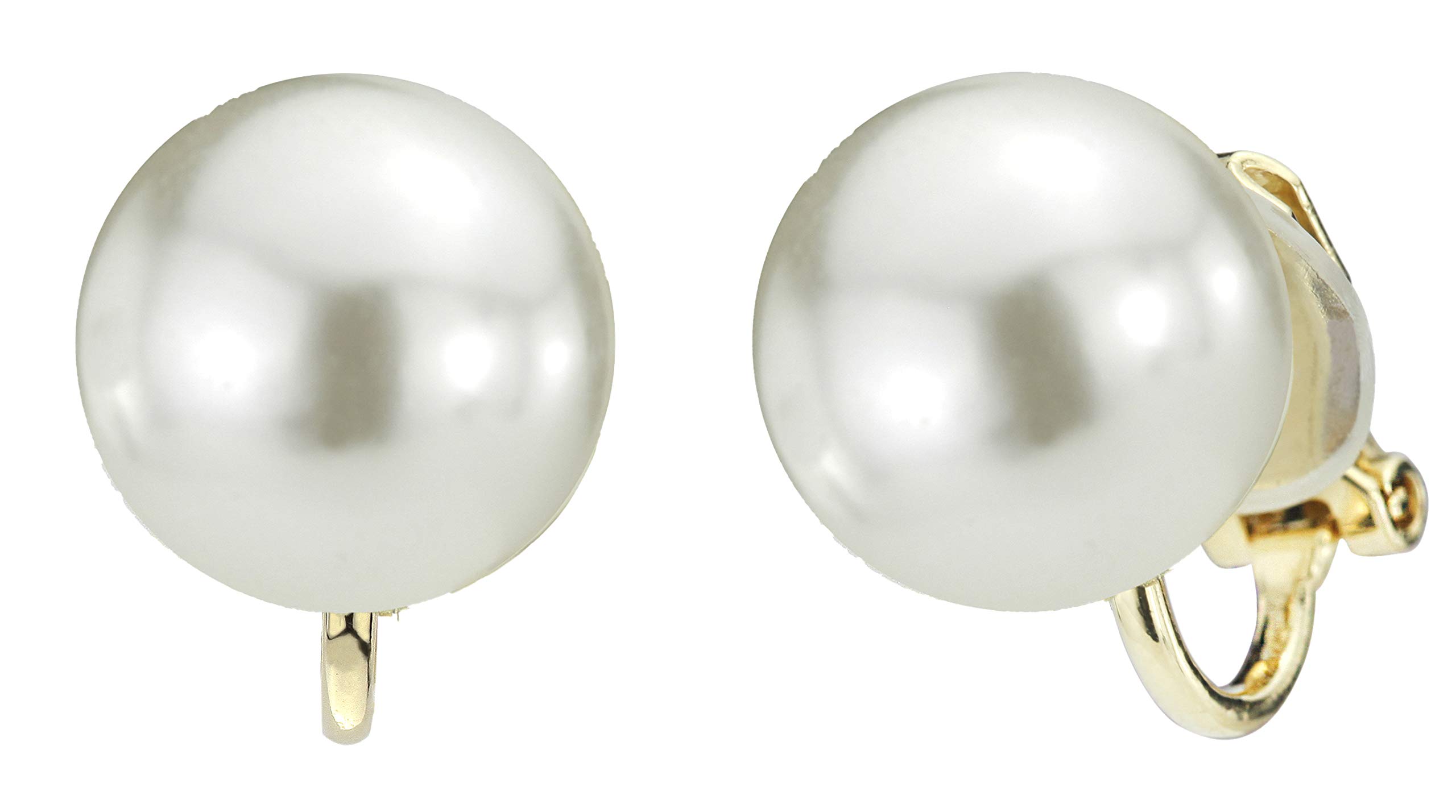 Tahitiana Orecchini con Perla a Lobo Nero 14kt Oro Giallo 12 MM Regalo
