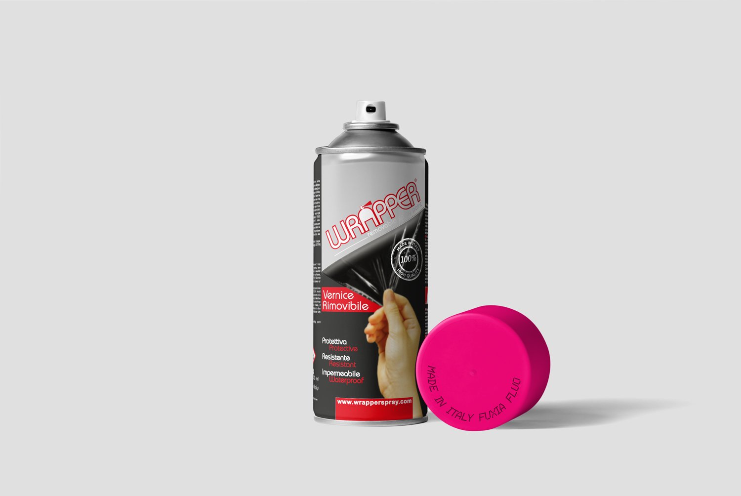 Wrapper 400WRAPPER2711 Vernice Removibile, Fuxia Fluo