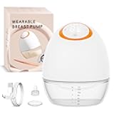 Wearable Electric Breast Pump, 120ml Wearable Breast Pump with LED Display, 130° Ultra-Wide Angle Design for Better Fit, 24mm Portable Breastfeeding Pump with 4 Modes and 9 Levels of Suction