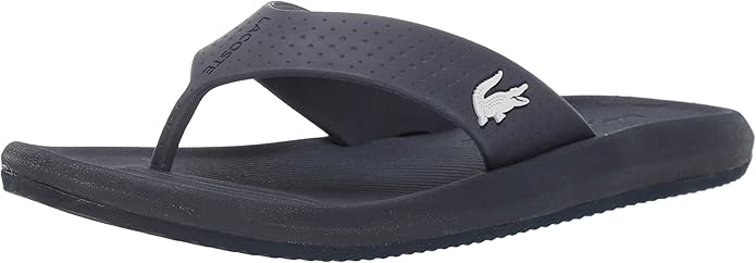 lacoste croco flip flops
