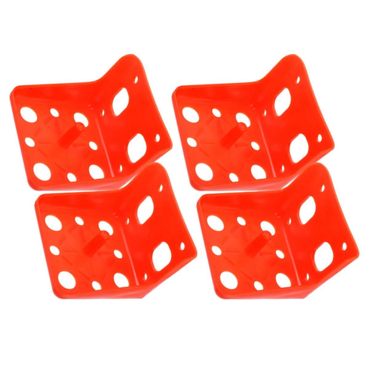 Soporte para bloques minerales para ganado ULTECHNOVO de plástico naranja en pack de 4 piezas