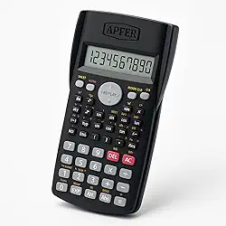 Calculadora Científica 240 Funções Display Duplo 10+2 Dígitos – Desligamento Automático, Pilha AAA – Ideal para Engenharia, Matemática, Física, Química, Faculdade, Escritório – Cor Preta