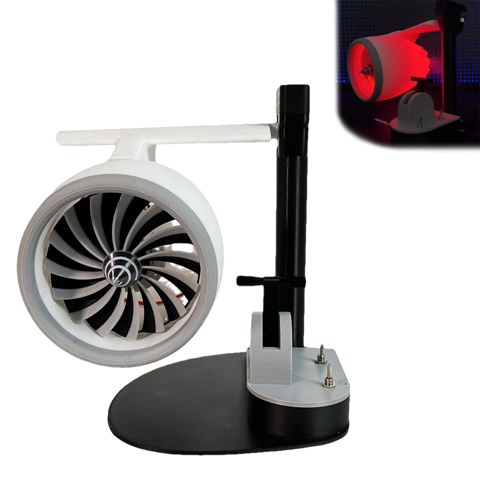 Ventilateur humidificateur de bureau portable, mini ventilateur à réaction rechargeable par USB à vitesse réglable avec feux arrière, haute performance et étanche pour la chambre et le bureau