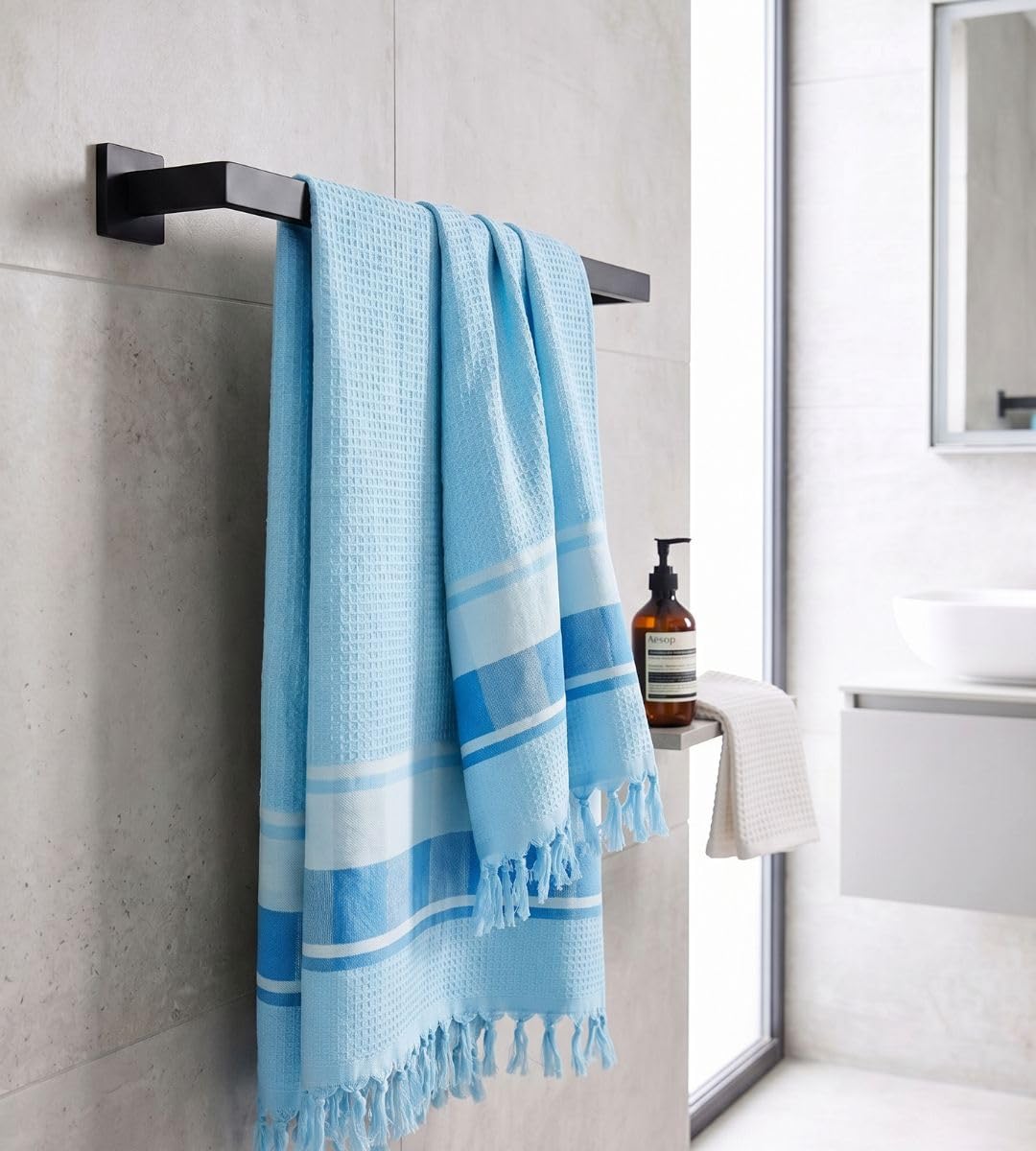 Cotton Bath Towel Large Size for Men & Women | Ultra Soft Absorbent Bath Towel | Quick Dry Cotton Bathroom Towel | Large Cotton Towel for Daily Bath Use-image-15