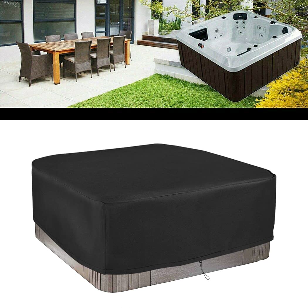 Schleuder Cubierta para,Cubiertas Protectoras de bañera de hidromasaje de SPA Resistentes a la Intemperie,protección contra el Viento y los Rayos UV (220 * 220 * 85 cm)