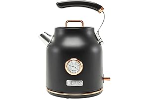 Haden Heritage Black Copper Electric Kettle