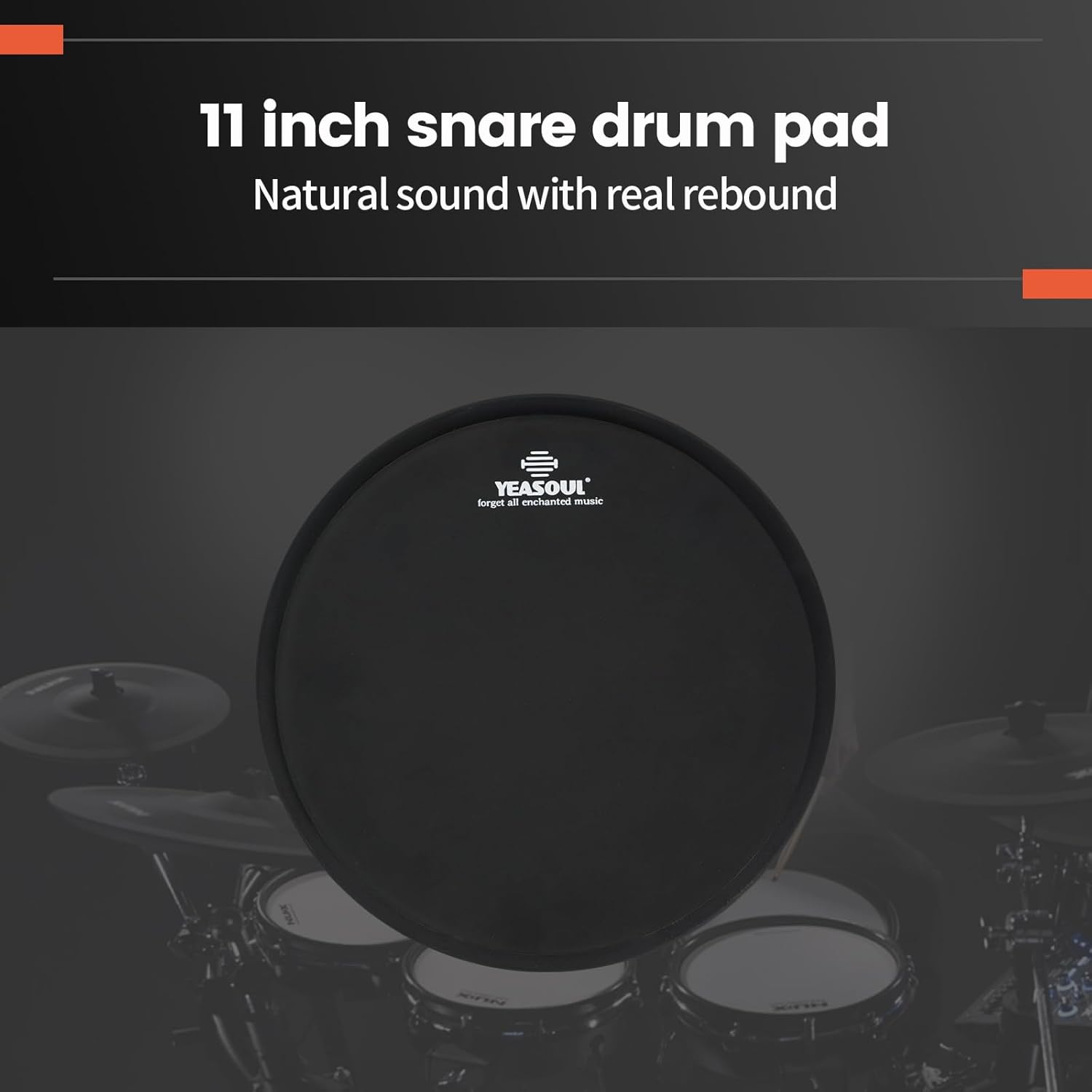 Practice Drum Pad, Drum Practice Pad, Silent Practice Pad for Drumming with Different Playing Surface with 1 Pairs Drum Sticks (Style 2)
