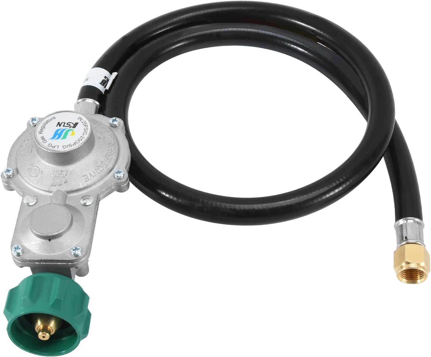 GASPRO 5FT Two Stage Propane Regulator Hose with QCC. and