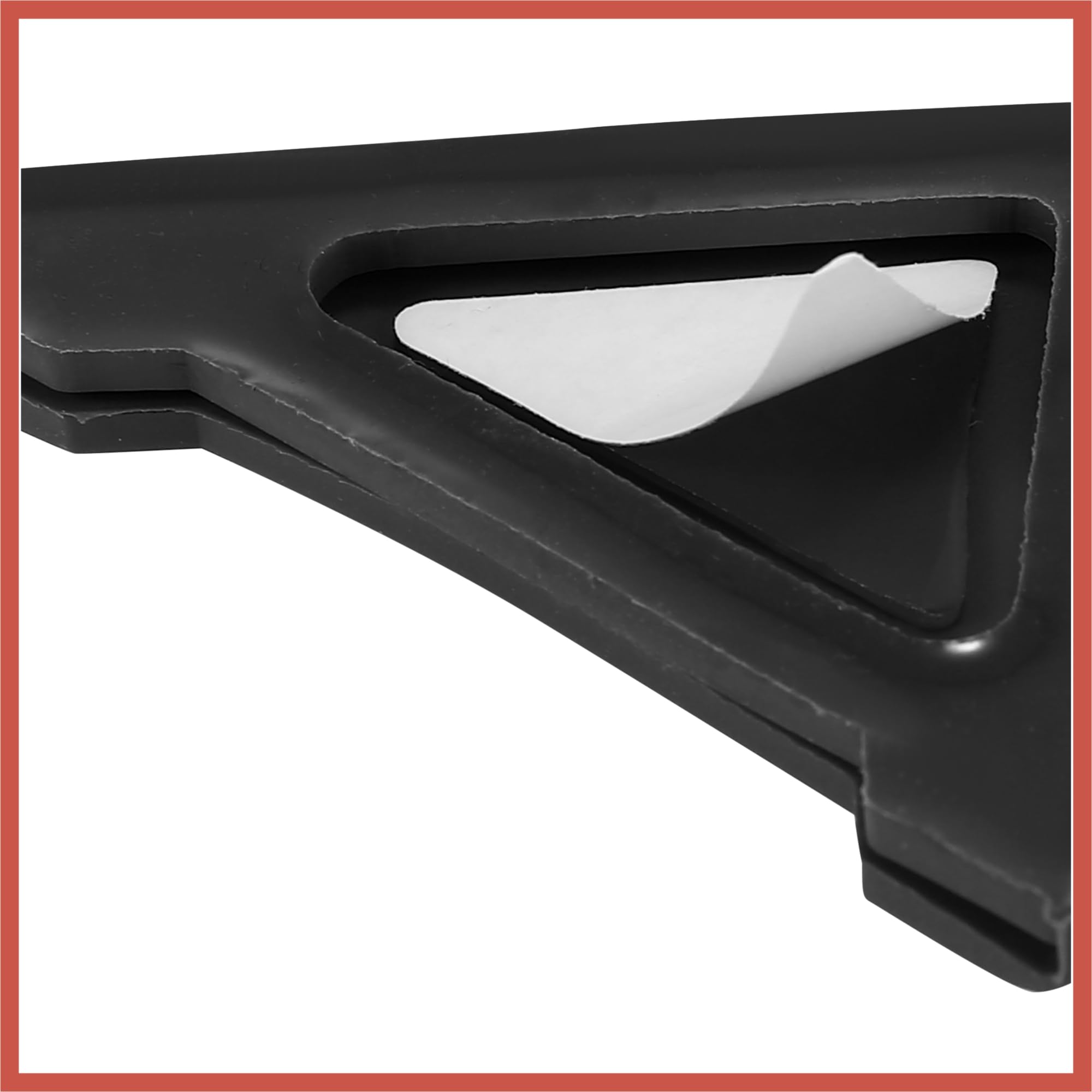 ACROPIX 2 protectores universales de PVC para bordes de esquina de puerta de coche, color negro