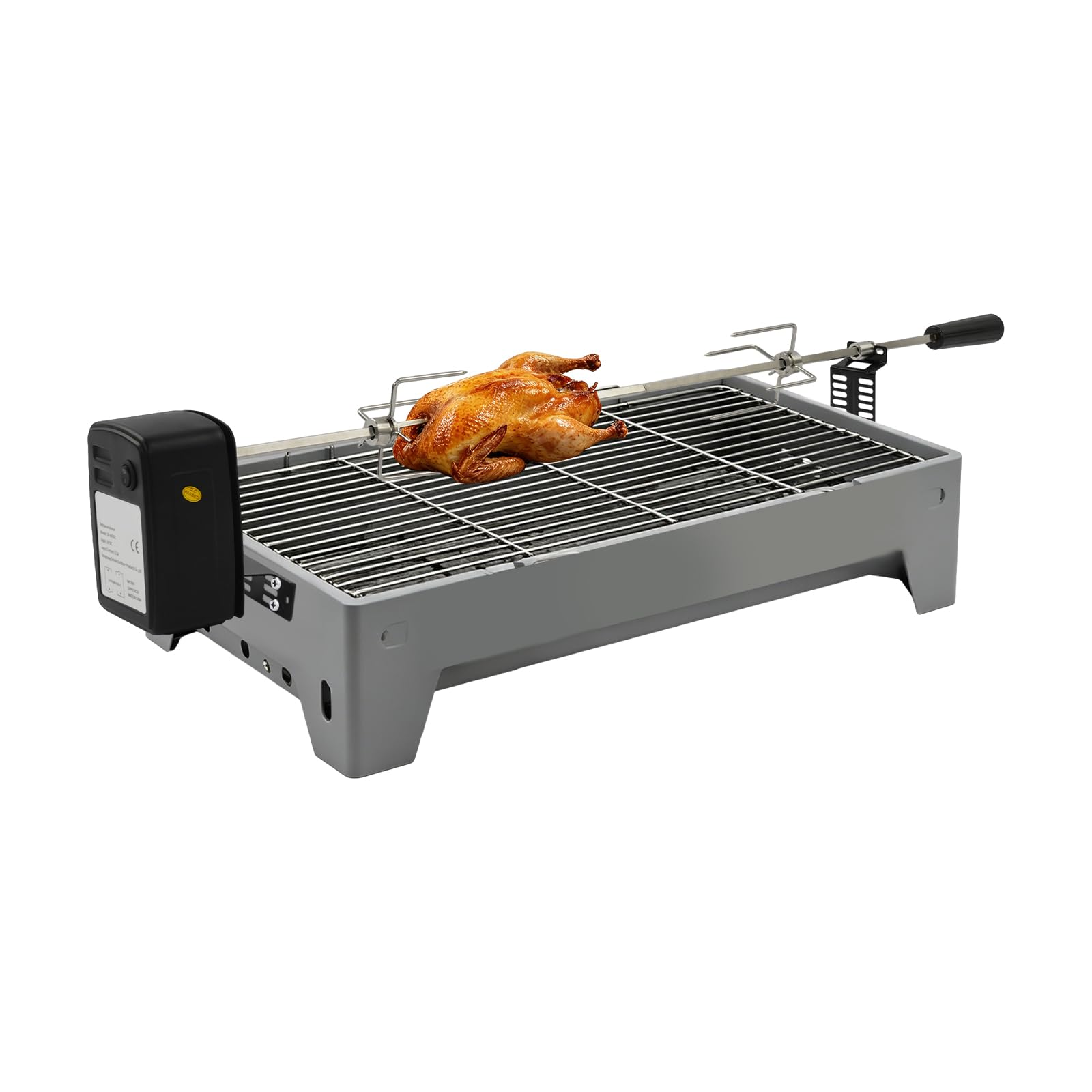 Zestaw szpikulców do grilla ze stali nierdzewnej, klamra do mięsa, grill na