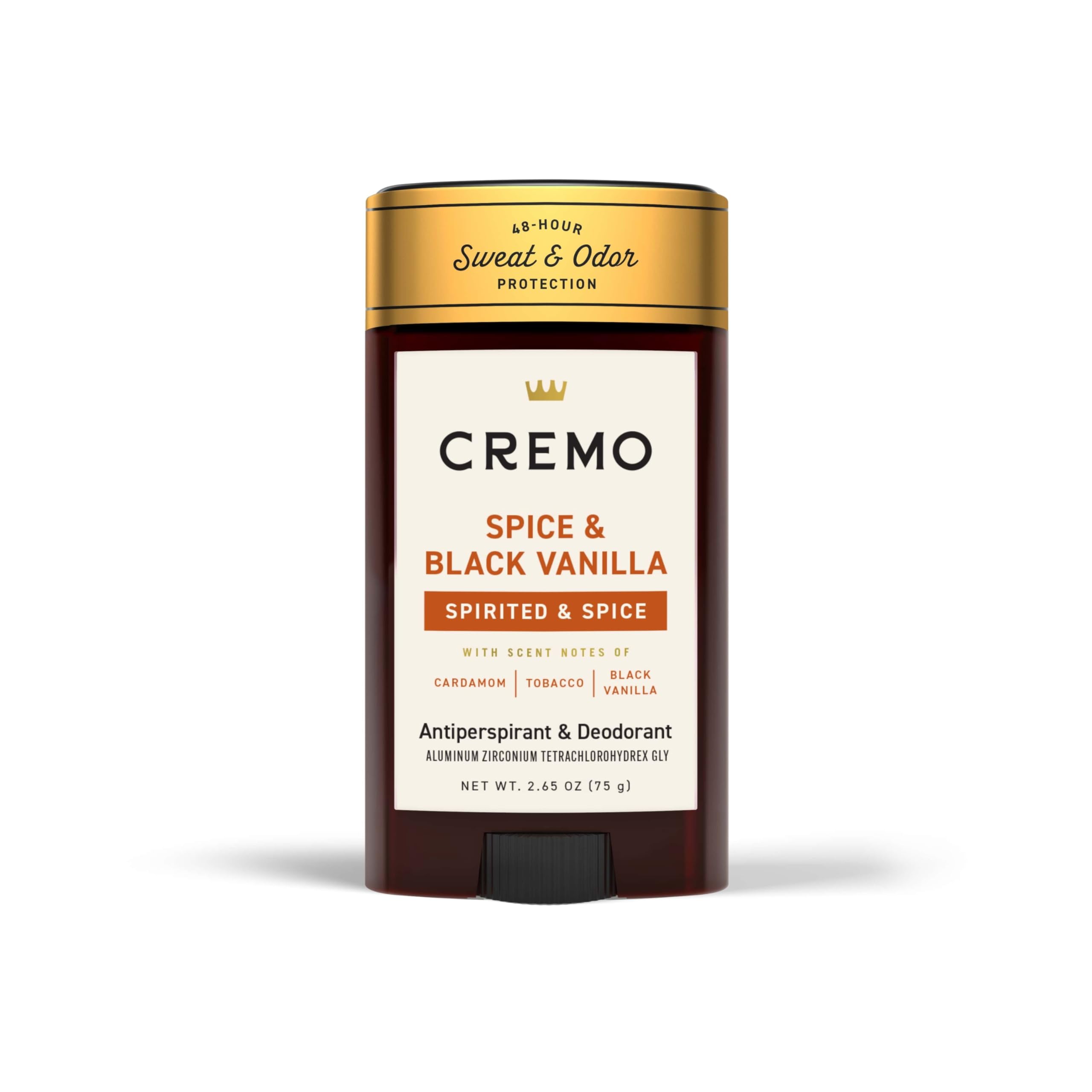 Cremo Deodorant for Men 48-hour Sweat and Odor Protection
