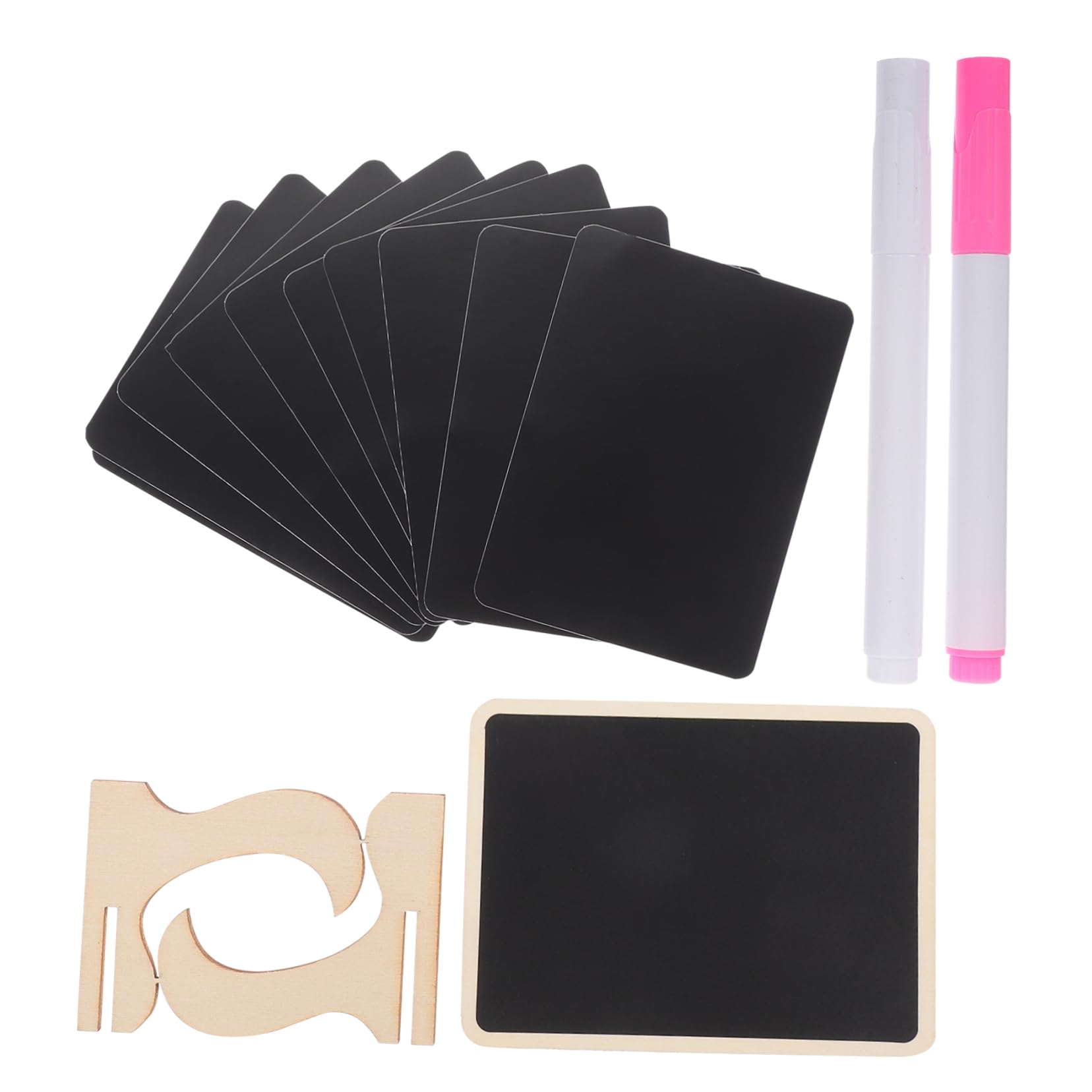 SHINEOFI 5sätze Mini Kreidetafel Aus Teiliges Mit Schablonen Und Stiften Für Notizen Tischkarten Und Dekorationen Für Hochzeiten Partys Und Zuhause