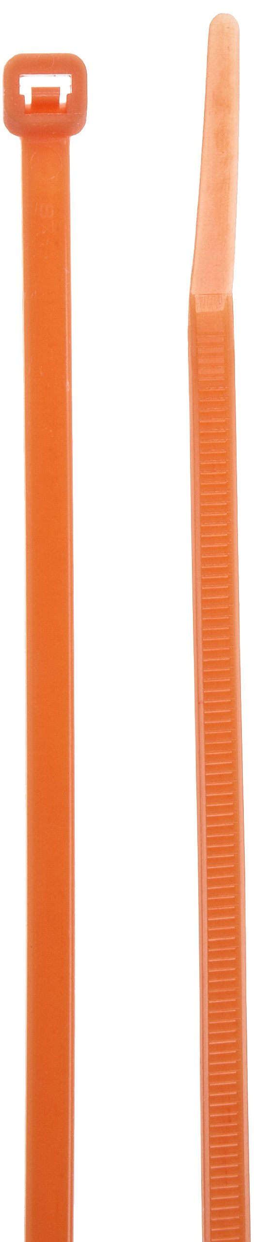 Morris Products 20637 Colored Nylon Cable Ties, Orange, 11
