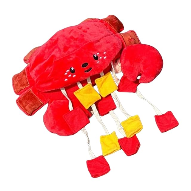Foto 5 de 8 de Beimus Juguete para Perros Snuffle Squeaky Crabs Treat Dispensing Interactive Chew Toy Aliviar Estrés Snacks…