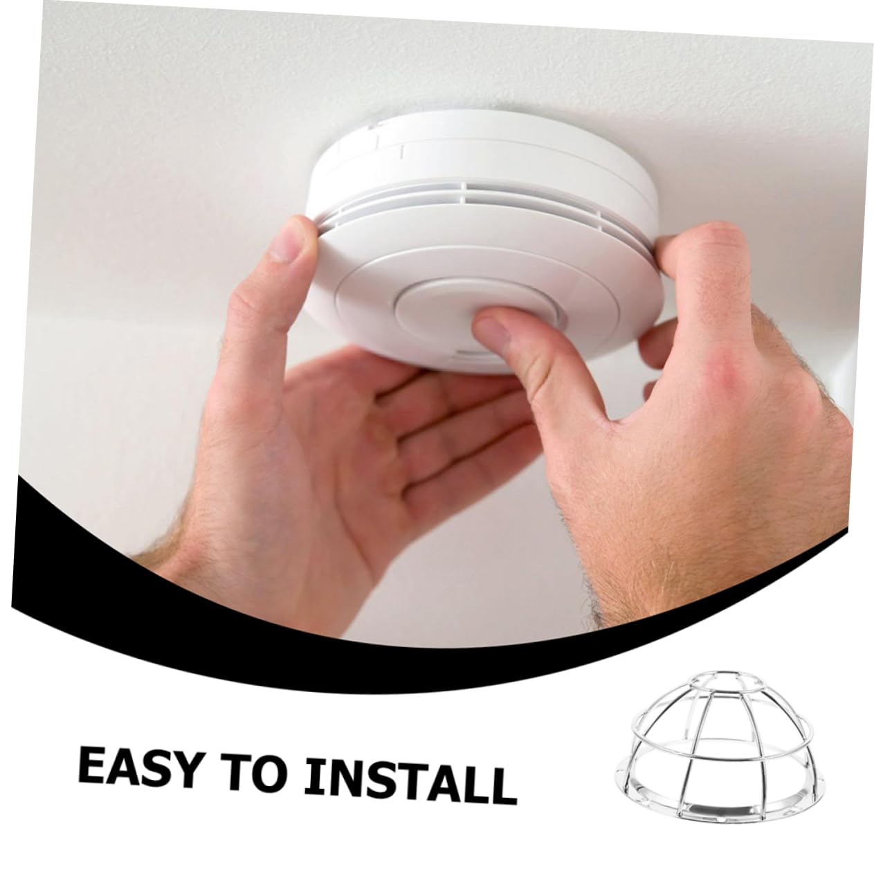 ABOOFAN 5 Sätze Netzabdeckung Zugluftstopper Grau Schutz Für Feuermelderabdeckungen Detektoren Edelstahl 2 Stück * 5