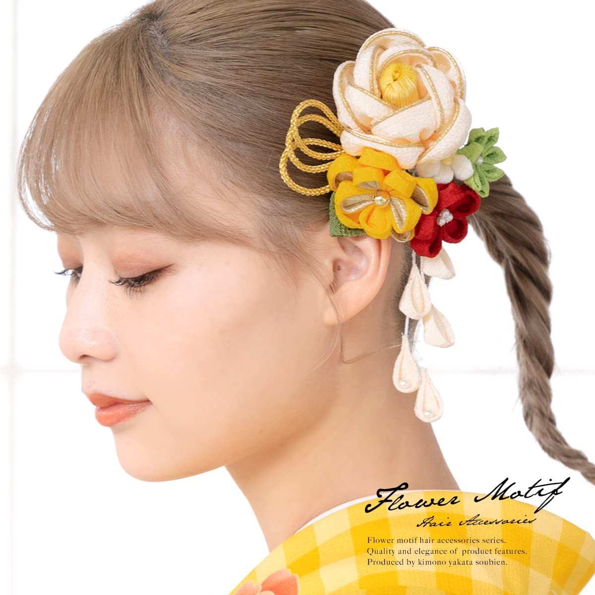 髪飾り(和装) 183正絹帯生地?リボン