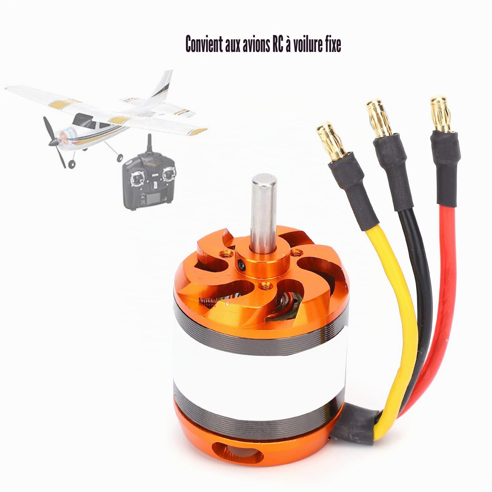 Moteur sans Balais D3542, Forte Poussée | Faible Bruit | Plus Stable | Accessoires de Remplacement pour Avions RC pour Aéronefs à Voilure Fixe RC(1000KV)