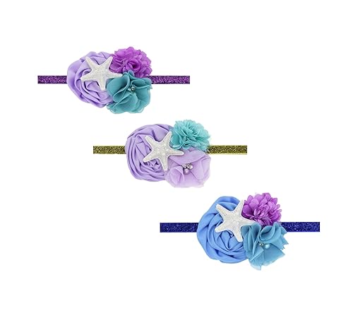 Miniatura 7 de Diademas para bebé niña con lazos. (FD88-morado, lavanda)