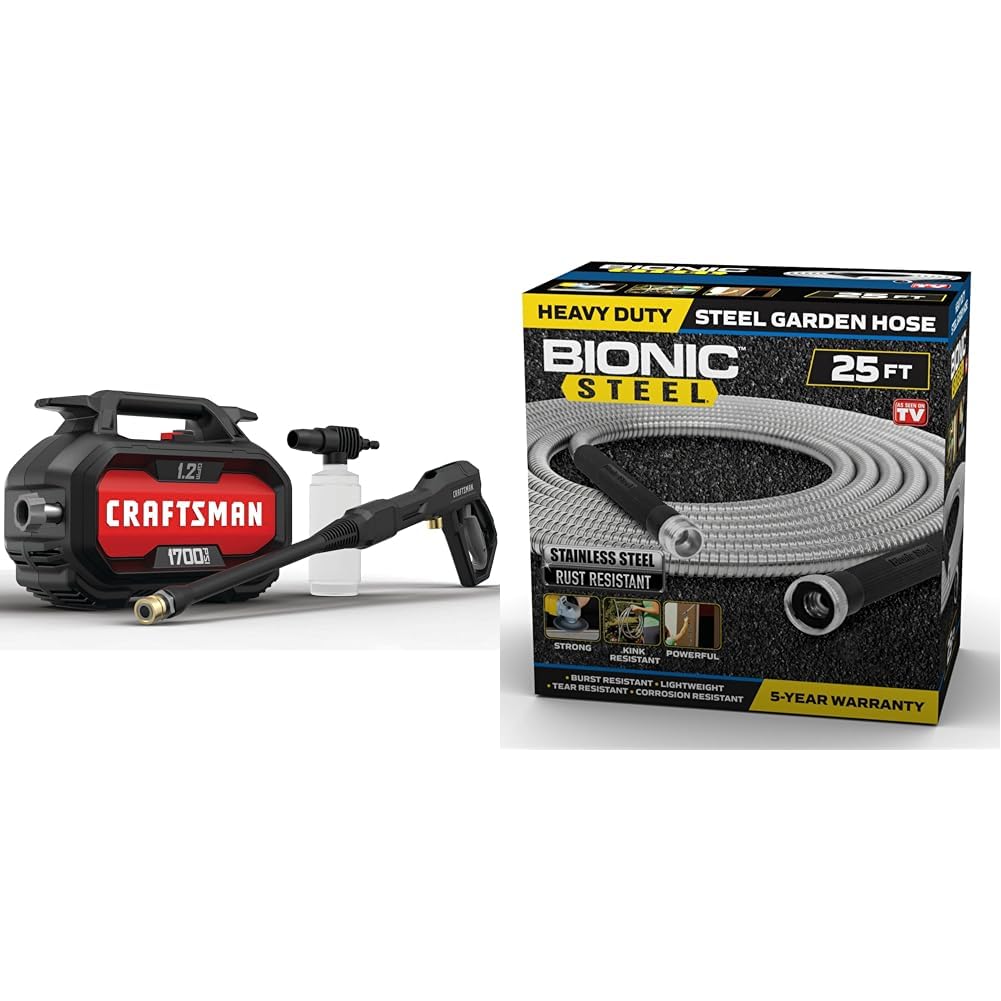Amazon.com : CRAFTSMAN 1700-PSI Electric Pressure Washer Bundle