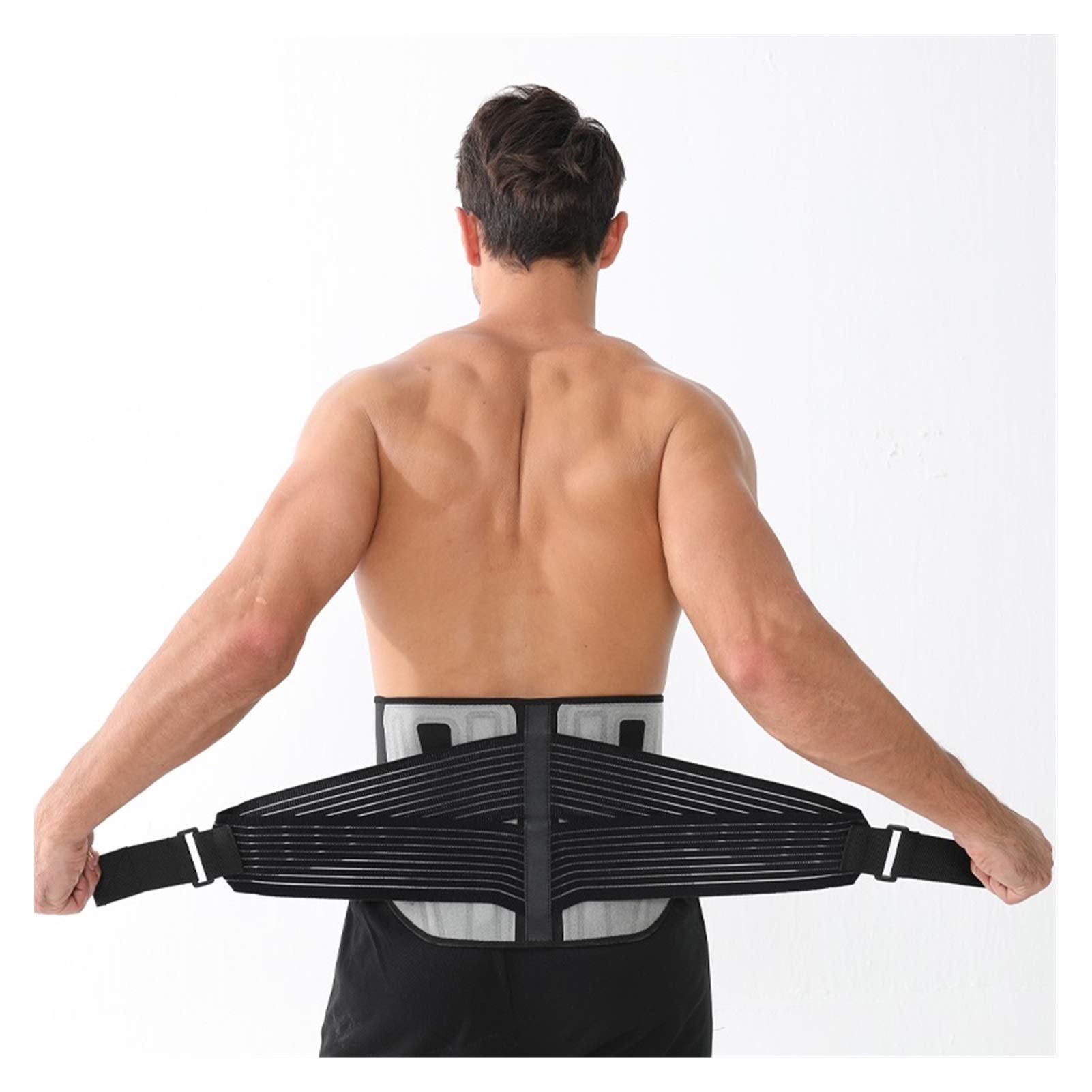 DSMYYXGS Kompressionsbandage für Lendenwirbelsäule, Taillenschmerzen, Rückenverletzungen, Stützbandage für Fitness, Gewichtheben, Fitnessstudio, Sport, Sicherheit, Korrektur (Größe : Einheitsgröße)