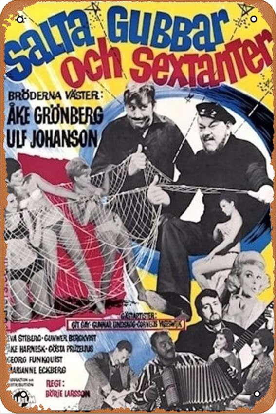 Hej du glada sommar!!! Movie Poster Home Wall Art Decoration Retro Metal Tin Sign 8x12 inch