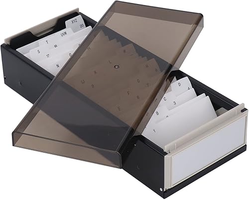 Miniatura 7 de TOPINCN Soporte para tarjetas de visita para escritorio, organizador de tarjetas de visita, soporte para 800 tarjetas, organizador de archivos de