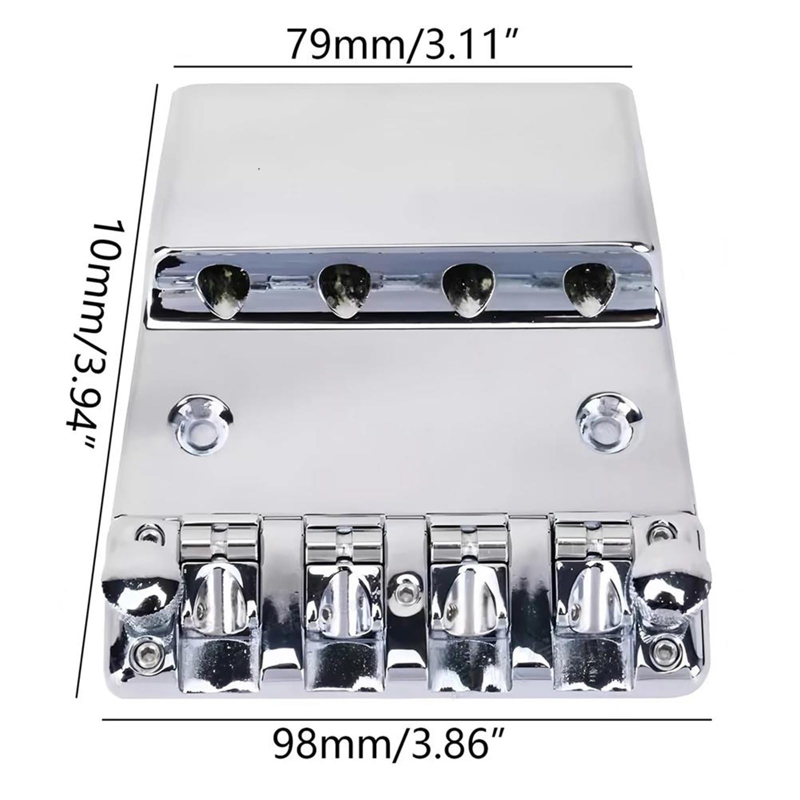 Narzędzia do gitar 4strunowy Siodełko Mostka Basowego Regulowany Zestaw Elektryczny Ze Śrubami Klucz Części Do Narzędzi Naprawy Gitary